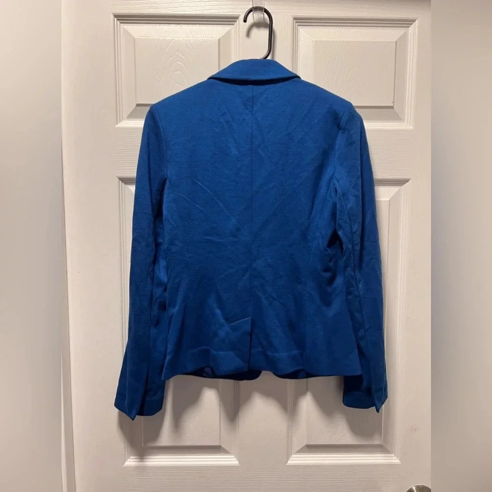 Michael Kors Blue Blazer Button Size 6 Petite - Picture 4 of 5